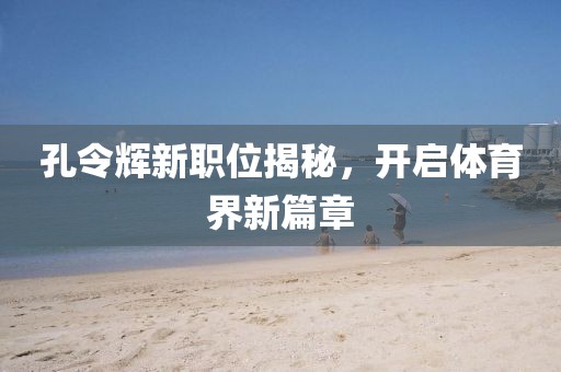 孔令辉新职位揭秘，开启体育界新篇章