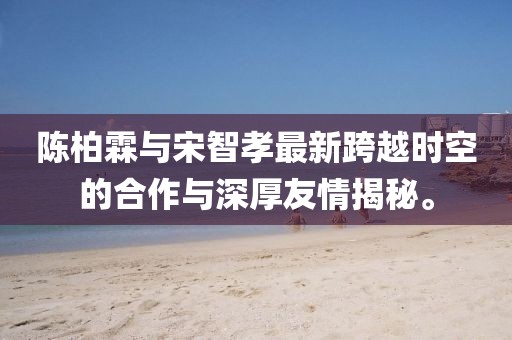 陈柏霖与宋智孝最新跨越时空的合作与深厚友情揭秘。