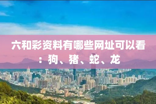 六和彩资料有哪些网址可以看：狗、猪、蛇、龙