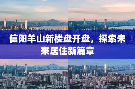 信阳羊山新楼盘开盘，探索未来居住新篇章