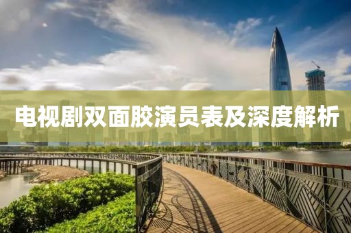 电视剧双面胶演员表及深度解析