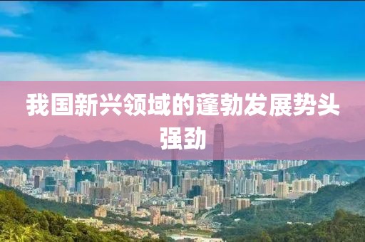 我国新兴领域的蓬勃发展势头强劲