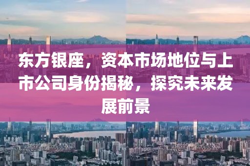 东方银座，资本市场地位与上市公司身份揭秘，探究未来发展前景