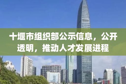 十堰市组织部公示信息，公开透明，推动人才发展进程