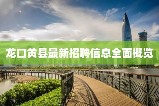 龙口黄县最新招聘信息全面概览