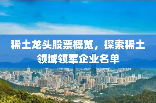 稀土龙头股票概览，探索稀土领域领军企业名单