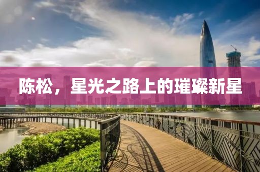 陈松，星光之路上的璀璨新星
