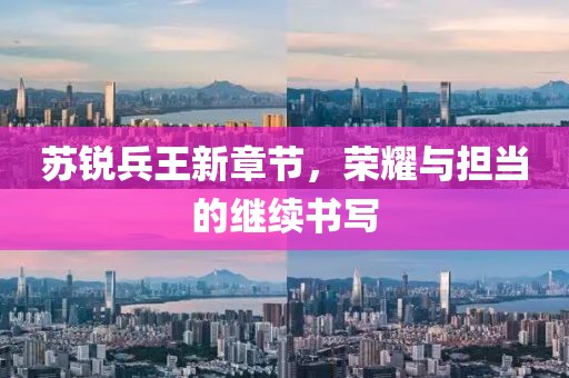 苏锐兵王新章节，荣耀与担当的继续书写