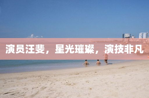 演员汪斐，星光璀璨，演技非凡