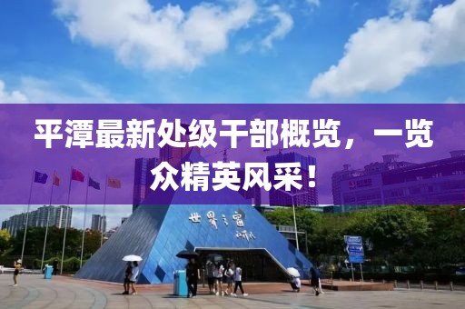 平潭最新处级干部概览，一览众精英风采！