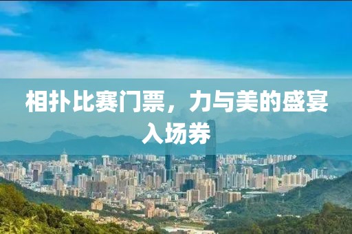 相扑比赛门票，力与美的盛宴入场券