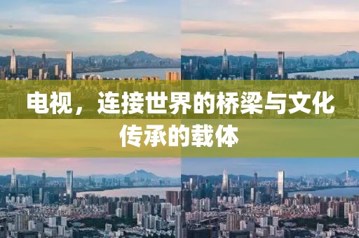 电视，连接世界的桥梁与文化传承的载体