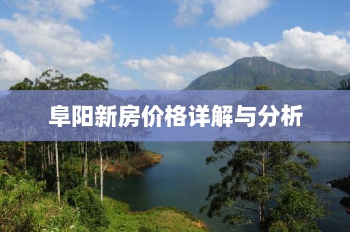 阜阳新房价格详解与分析