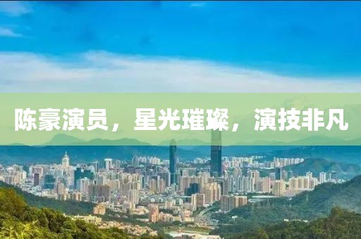 陈豪演员，星光璀璨，演技非凡