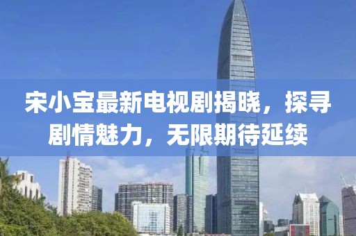 宋小宝最新电视剧揭晓，探寻剧情魅力，无限期待延续