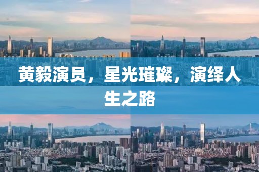黄毅演员，星光璀璨，演绎人生之路