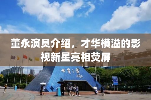 董永演员介绍，才华横溢的影视新星亮相荧屏