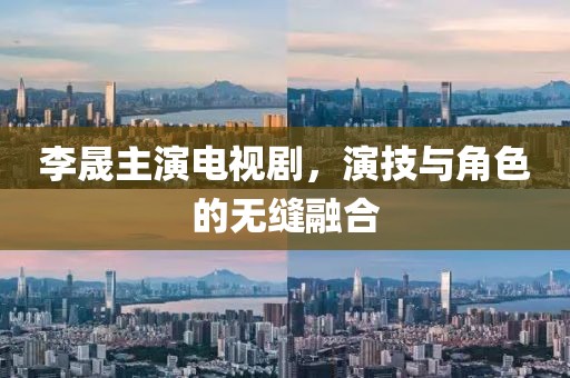 李晟主演电视剧，演技与角色的无缝融合