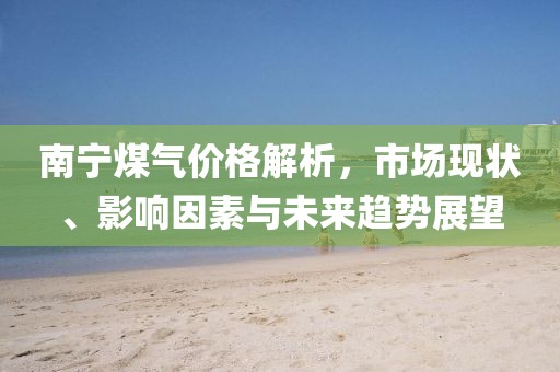 南宁煤气价格解析，市场现状、影响因素与未来趋势展望