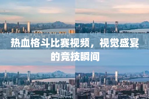 热血格斗比赛视频，视觉盛宴的竞技瞬间