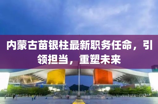 内蒙古苗银柱最新职务任命，引领担当，重塑未来