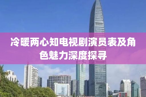 冷暖两心知电视剧演员表及角色魅力深度探寻