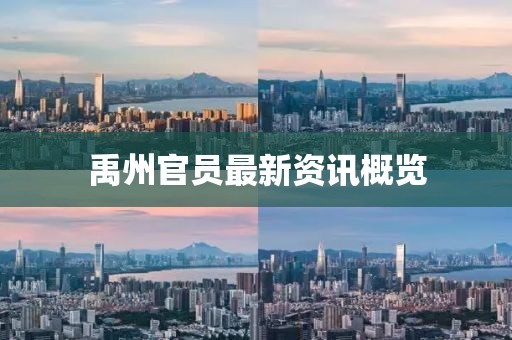 禹州官员最新资讯概览