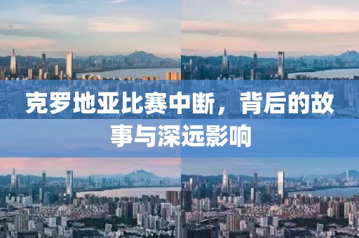 克罗地亚比赛中断，背后的故事与深远影响