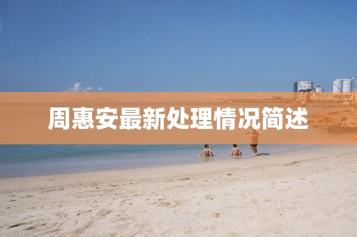 周惠安最新处理情况简述