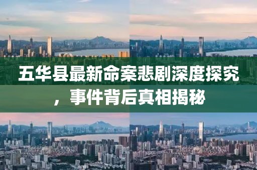 五华县最新命案悲剧深度探究，事件背后真相揭秘