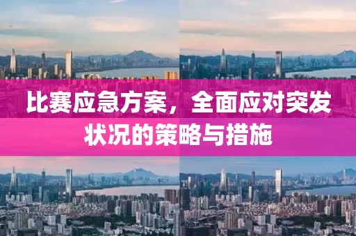 比赛应急方案，全面应对突发状况的策略与措施