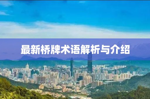 最新桥牌术语解析与介绍