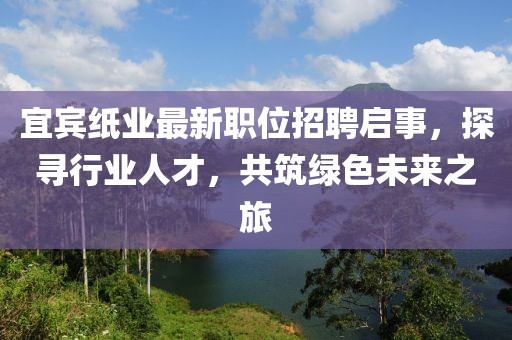 宜宾纸业最新职位招聘启事，探寻行业人才，共筑绿色未来之旅