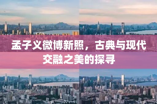 孟子义微博新照，古典与现代交融之美的探寻