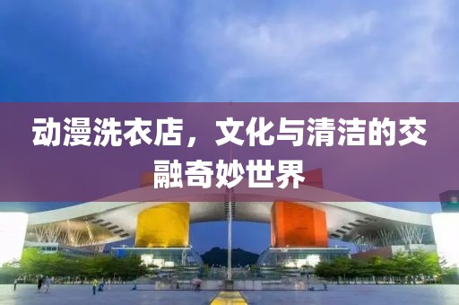 动漫洗衣店，文化与清洁的交融奇妙世界