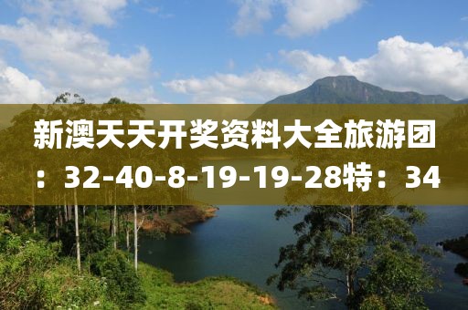新澳天天开奖资料大全旅游团：32-40-8-19-19-28特：34