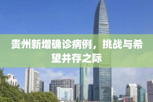 贵州新增确诊病例，挑战与希望并存之际