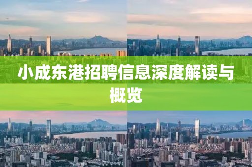 小成东港招聘信息深度解读与概览
