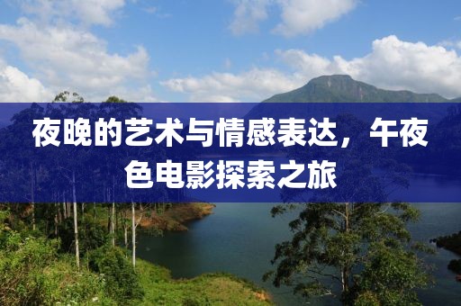 夜晚的艺术与情感表达，午夜色电影探索之旅