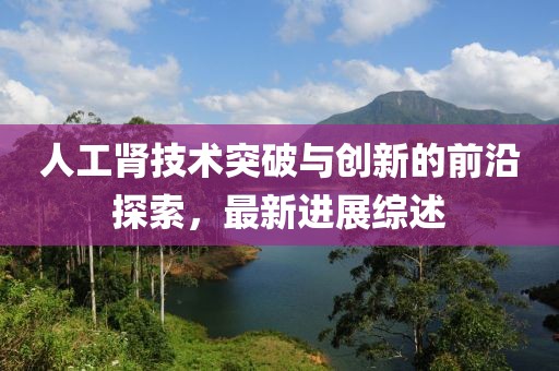 人工肾技术突破与创新的前沿探索,最新进展综述