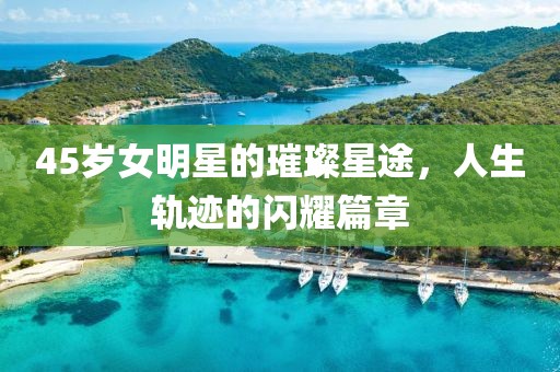 45岁女明星的璀璨星途,人生轨迹的闪耀篇章