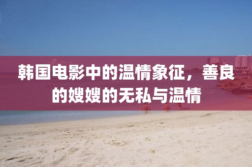 韩国电影中的温情象征，善良的嫂嫂的无私与温情