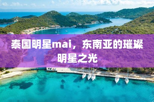 泰国明星mai，东南亚的璀璨明星之光