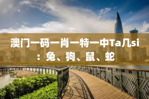 澳门一码一肖一特一中Ta几si：兔、狗、鼠、蛇