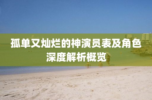 孤单又灿烂的神演员表及角色深度解析概览