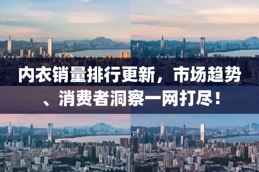 内衣销量排行更新，市场趋势、消费者洞察一网打尽！