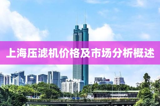 上海压滤机价格及市场分析概述