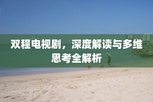 双程电视剧，深度解读与多维思考全解析