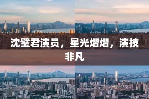 沈璧君演员，星光熠熠，演技非凡