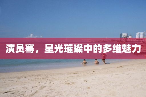 演员骞,星光璀璨中的多维魅力